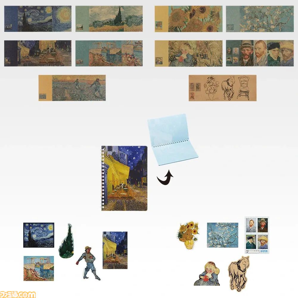 一番くじ『ゴッホ』が本日（7/25）発売。名画“星月夜”を立体化した