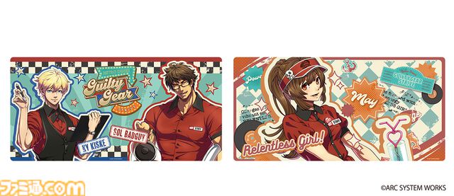 『ギルティギア ストライヴ』腕がたくましすぎるウェイターソルが目を引く新作グッズがエビテンで予約開始。“アメリカンダイナー”をテーマにした描き下ろしの新作グッズが多数