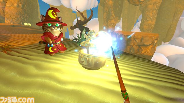 『ねこねこマジック』リアルで叫んで魔法を放つ、ネコ魔法使いたちの協力プレイ対応アクション。自分だけのオリジナル呪文も作れちゃう【配信開始】