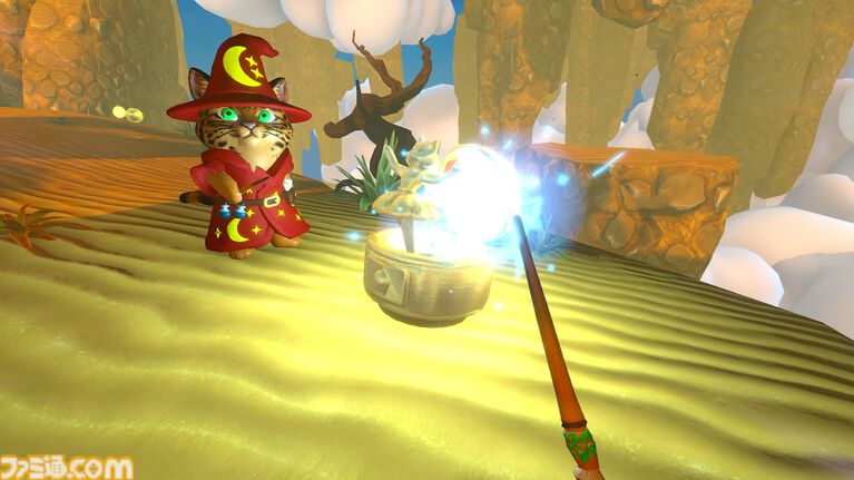『ねこねこマジック』リアルで叫んで魔法を放つ、ネコ魔法使いたちの協力プレイ対応アクション。自分だけのオリジナル呪文も作れちゃう【配信開始】