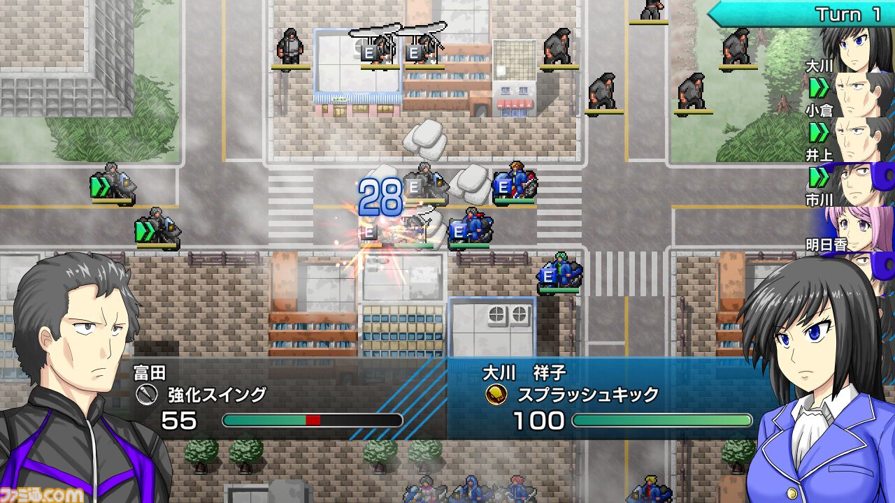 『ドラマチックロード 風の発端』バイクと拳で暴走族や犯罪組織と戦うシミュレーションRPG。引継ぎ機能や難易度を追加した正式版が本日（7/30）配信