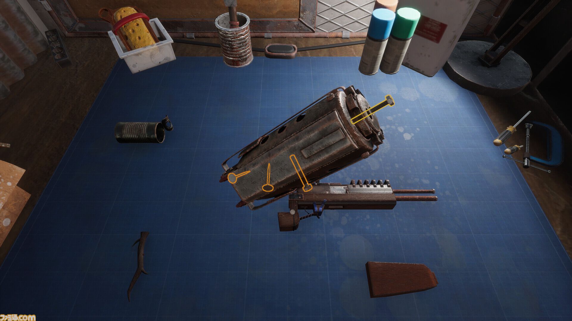 『Wasteland Gunsmith Simulator』終末世界ガンショップシム発表、ヒャッハーな荒くれ者に武器を捌く。ガラクタ使った武器作り、修理、カスタマイズと作業感が楽しそう