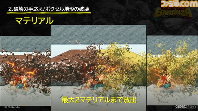 『ドンキーコング バナンザ』すべてが壊せる世界を実現したボクセル技術。快感をもたらす多彩な破壊はいかにして作られたか【CEDEC2026】