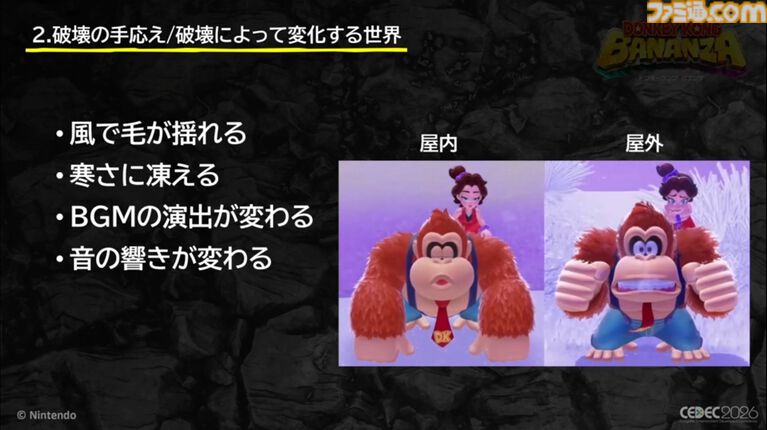 『ドンキーコング バナンザ』すべてが壊せる世界を実現したボクセル技術。快感をもたらす多彩な破壊はいかにして作られたか【CEDEC2026】