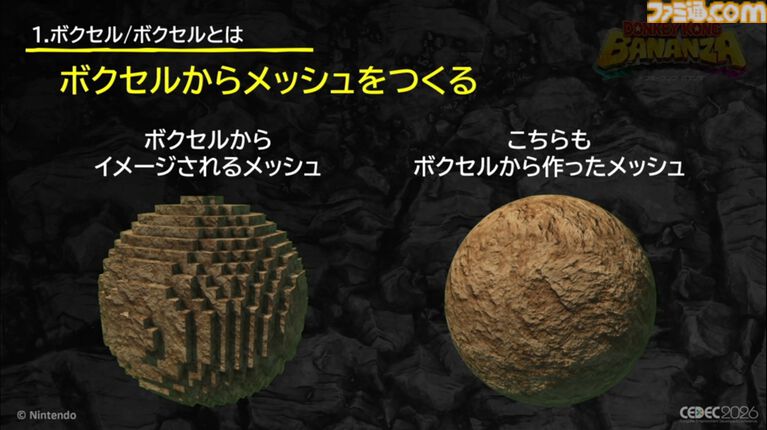 『ドンキーコング バナンザ』すべてが壊せる世界を実現したボクセル技術。快感をもたらす多彩な破壊はいかにして作られたか【CEDEC2026】