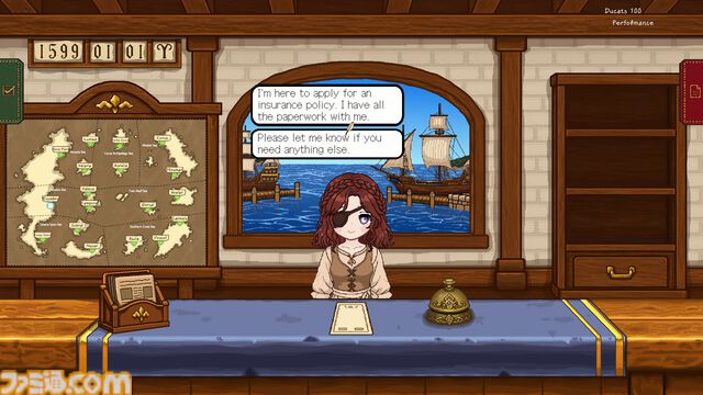 海上保険を審査するナラティブシミュレーション『Blue Sign』8月14日よりSteamで無料配布。航海計画をチェックし、書類の矛盾を探し、噂話も判断基準に