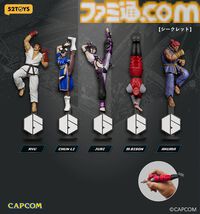 『ストリートファイター』昇竜拳やサイコクラッシャーを握って文字が書ける!? ボールペンにもなるフィギュアが2027年4月発売【予約受付中】