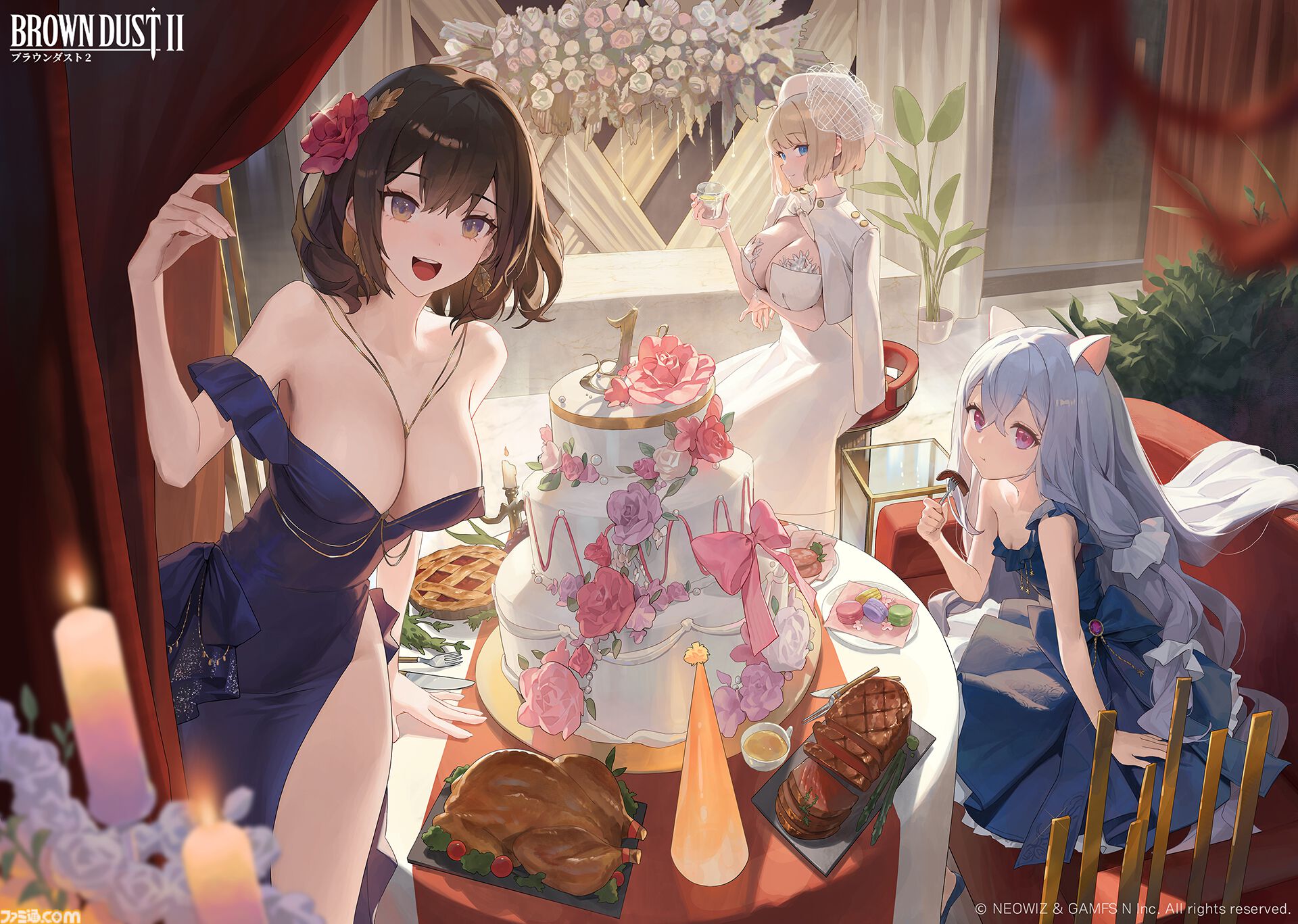 『ブラウンダスト2』1周年記念でDJとギャルがナイトプールでパーティーをするゲームらしいので詳細を説明します。