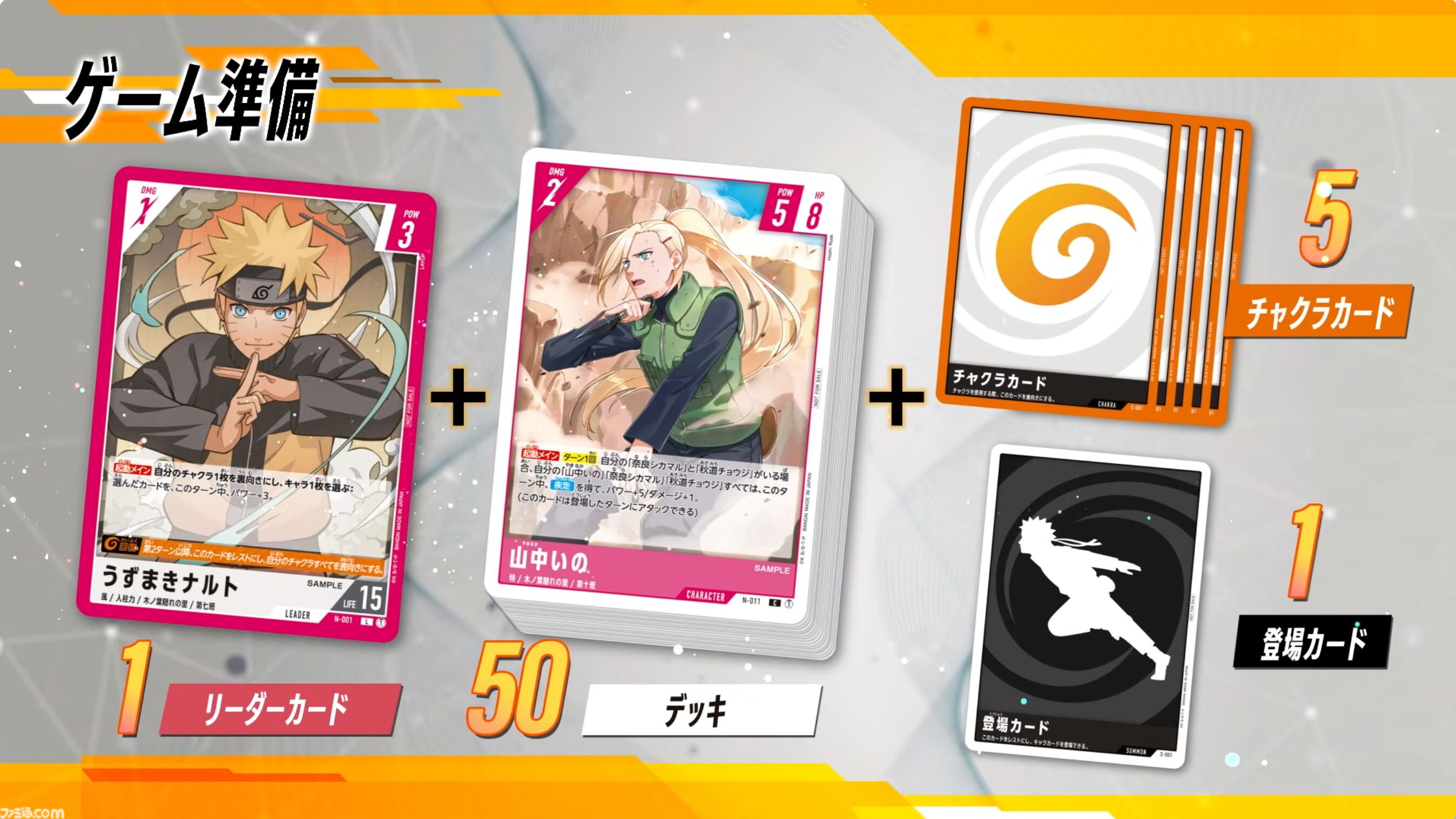 新作TCG『NARUTOカードゲーム』では、アニメや描き下ろしイラストに加えて、原作のアートワークを使用したカードを収録。『NARUTO』、『NARUTO 疾風伝』、『BORUTO』のすべてのシリーズからキャラクターが登場