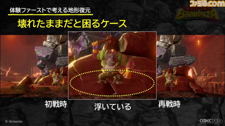 『ドンキーコング バナンザ』おもしろいバグは仕様にしちゃう。マイナスを減らしプラスを伸ばすQAとデバッグ環境作り【CEDEC2026】