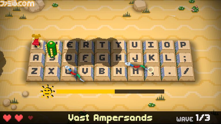 『Keyboard Warrior』キーボードの上が戦場に! キーからキーへ飛び移り敵を切り裂く新作アクションが本日(7/31)配信。レトロ風グラフィックでなつかしい雰囲気