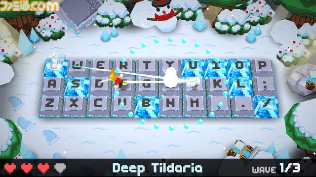 『Keyboard Warrior』キーボードの上が戦場に！ キーからキーへ飛び移り敵を切り裂く新作アクションが本日（7/31）配信。レトロ風グラフィックでなつかしい雰囲気