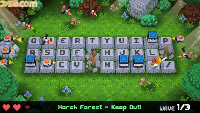 『Keyboard Warrior』キーボードの上が戦場に！ キーからキーへ飛び移り敵を切り裂く新作アクションが本日（7/31）配信。レトロ風グラフィックでなつかしい雰囲気