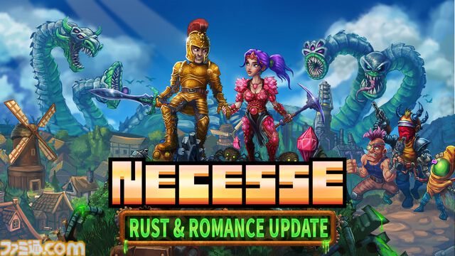 数百人マルチ街作りサンドボックス『Necesse: ネセス』本日（7/31）から週末限定でSteamにて無料プレイ可能。住人との恋愛解禁の大型アップデート「錆とロマンス」実施