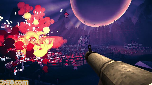 『Guns 'n Goblins』3Dキャラを操作して迫りくるドットキャラを蹴散らすシューターのデモ版が配信中。プレイするほどに火力が加速する爽快感バツグンのFPS