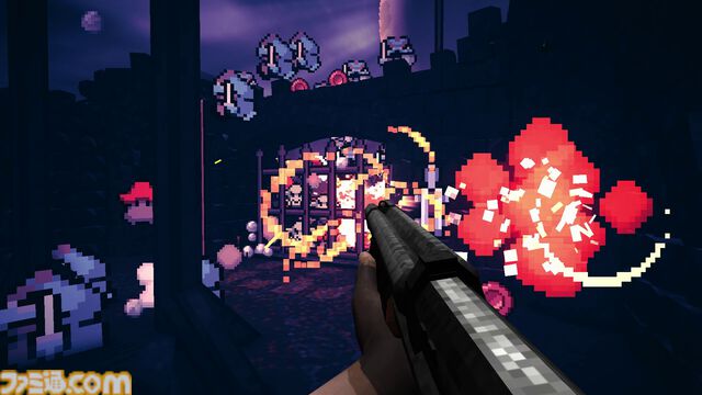 『Guns 'n Goblins』3Dキャラを操作して迫りくるドットキャラを蹴散らすシューターのデモ版が配信中。プレイするほどに火力が加速する爽快感バツグンのFPS