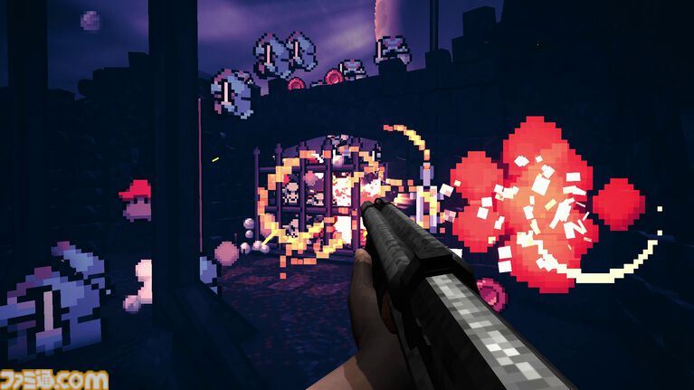 『Guns 'n Goblins』3Dキャラを操作して迫りくるドットキャラを蹴散らすシューターのデモ版が配信中。プレイするほどに火力が加速する爽快感バツグンのFPS
