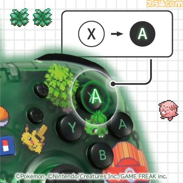 【ホリ】『ポケモン赤・緑』有線コントローラーが9月発売。ドット絵デザインのポケモンたちがかわいい。ポーチとソフトケースも登場