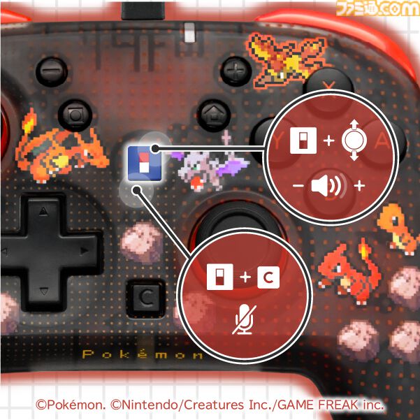 【ホリ】『ポケモン赤・緑』有線コントローラーが9月発売。ドット絵デザインのポケモンたちがかわいい。ポーチとソフトケースも登場