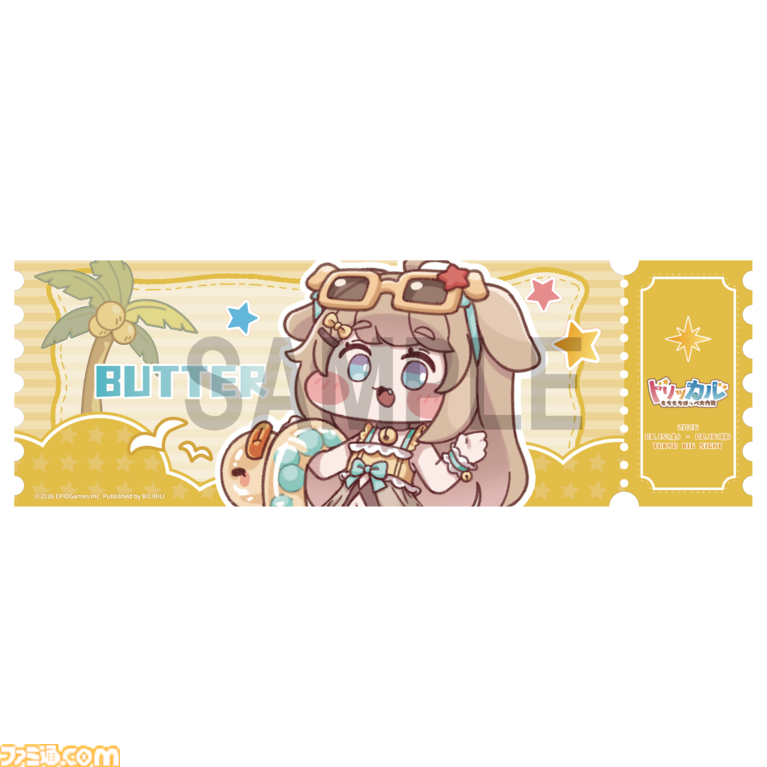 『トリッカル』夏コミでの販売グッズが公開。タオルやぬいぐるみクリップなど多彩なアイテムが並ぶ。購入特典としてカードやショッパー、ポストカードも