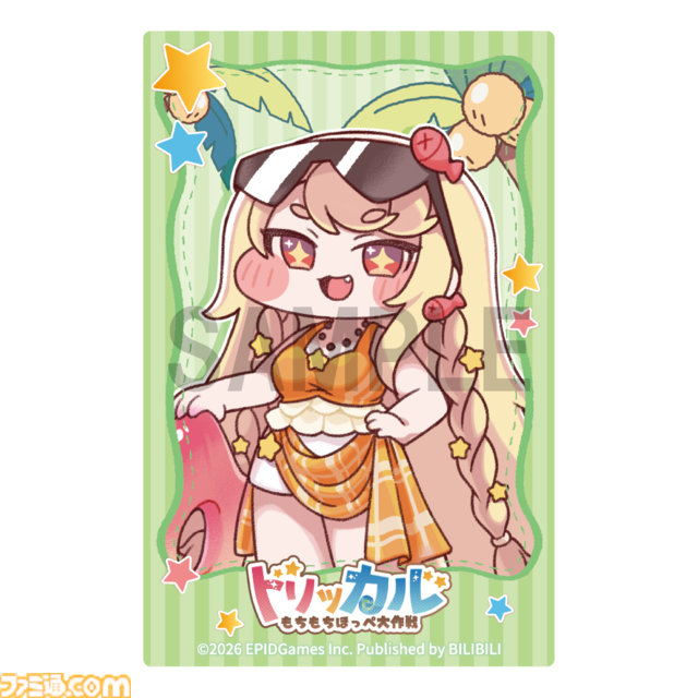 『トリッカル』夏コミでの販売グッズが公開。タオルやぬいぐるみクリップなど多彩なアイテムが並ぶ。購入特典としてカードやショッパー、ポストカードも