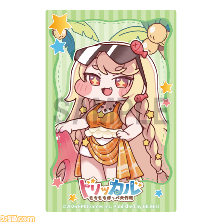 『トリッカル』夏コミでの販売グッズが公開。タオルやぬいぐるみクリップなど多彩なアイテムが並ぶ。購入特典としてカードやショッパー、ポストカードも
