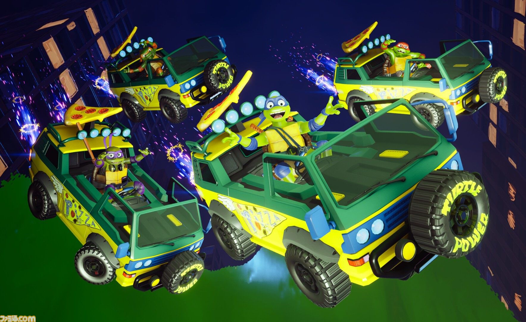 『ソニックレーシング クロスワールド』にタートルズ参戦。おなじみの4人とピザが乗ったマシンが登場するDLC第5弾が本日（7/31）配信開始