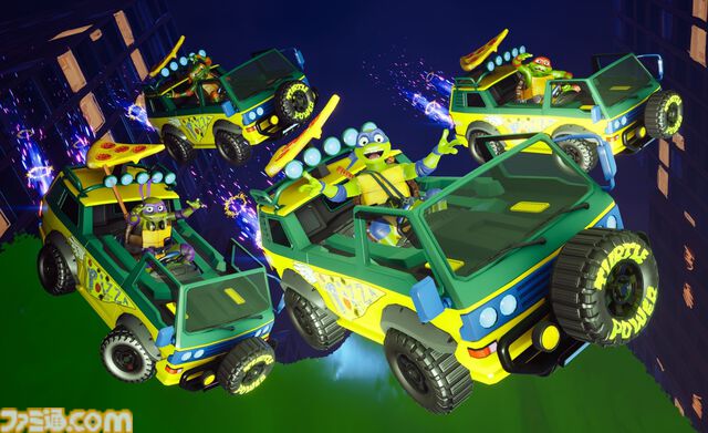 『ソニックレーシング クロスワールド』にタートルズ参戦。おなじみの4人とピザが乗ったマシンが登場するDLC第5弾が本日（7/31）配信開始
