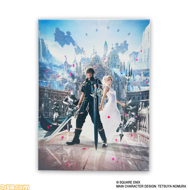 『FF15』発売10周年記念くじが本日（8/3）発売。C賞のA4キャンバスボードが美しく、E賞クリアポーチは旅のお供に