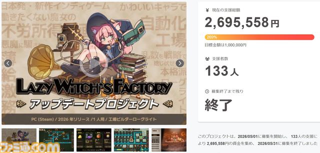 『レイジーウィッチーズファクトリー』かわいい使い魔をこき使って5000兆円返済。ローグライト工場ビルダーゲームの配信日が8/21に決定。新要素を追加した体験版も公開中