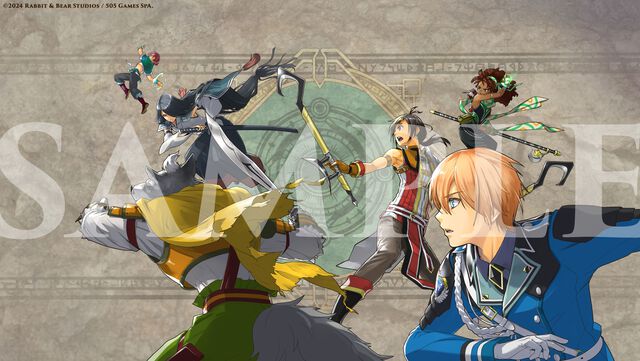 『百英雄伝　公式パーフェクトガイド』のカバーイラストが完成。河野純子氏の描き下ろしで、表紙と裏表紙が連動したファン注目の1枚