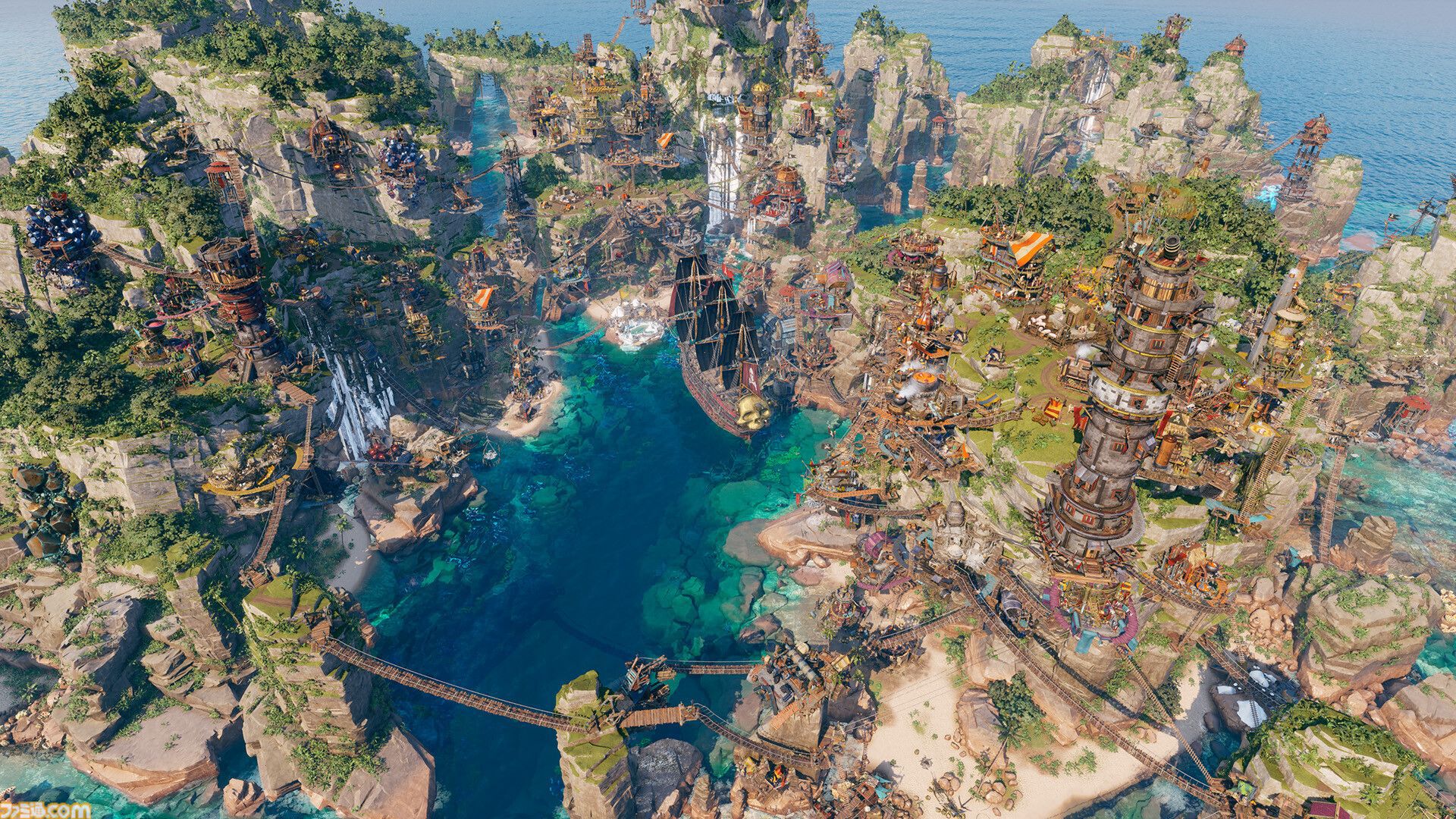 海賊時代街づくり『Corsair Cove』正式版の配信が開始。無人島に広大な生産ラインを構築し、乗組員を武装させ、腕利きの船長を雇って艦隊を編成し、大海原に飛び出そう