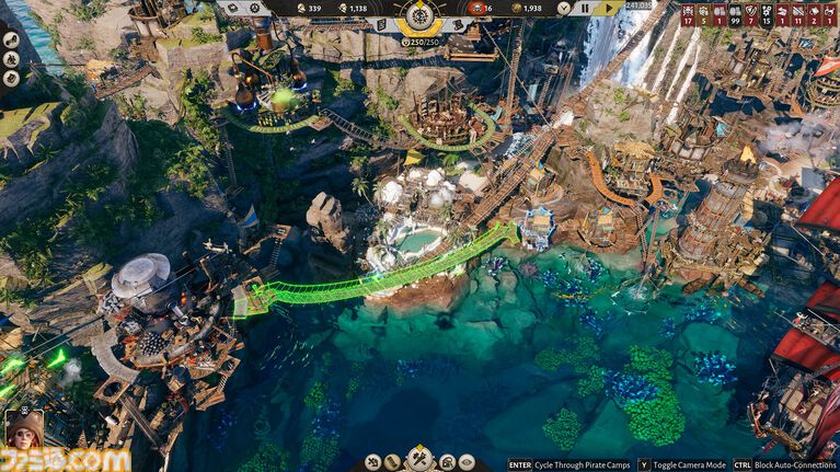 海賊時代街づくり『Corsair Cove』正式版の配信が開始。無人島に広大な生産ラインを構築し、乗組員を武装させ、腕利きの船長を雇って艦隊を編成し、大海原に飛び出そう