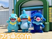 『ぽこ あ ポケモン』初のリアルイベント体験。“ブクブクうみぞこの街”が横浜赤レンガ倉庫に登場。生息地づくりでワニノコやミズゴロウたちと出会える！