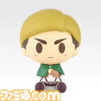 『進撃の巨人』一番くじが本日（8/5）発売。エレン、ミカサ、アルミン、リヴァイ、ハンジ、エルヴィンの“ちょこのっこフィギュア”が展開