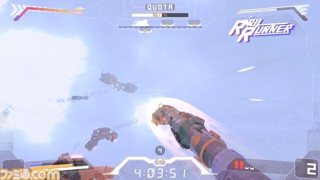 『Cyber Rail』ロボットカウボーイが爆走するパルクールアクションFPSのデモ版が配信開始。空飛ぶ列車の上をウォールラン、グラップル、スライディングで華麗に駆ける