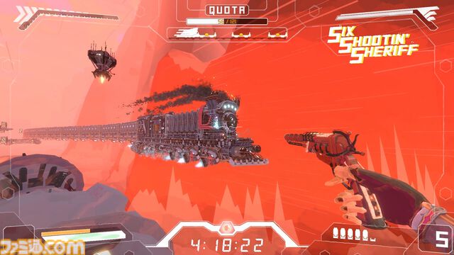 『Cyber Rail』ロボットカウボーイが爆走するパルクールアクションFPSのデモ版が配信開始。空飛ぶ列車の上をウォールラン、グラップル、スライディングで華麗に駆ける