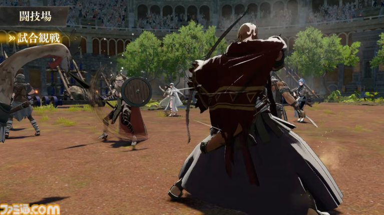 『ファイアーエムブレム 万紫千紅』基本システムまとめ。拠点“ダグシオン”では闘技場での訓練や武器の強化、猛者のスカウトが可能。試合までの過ごし方【FE万紫千紅 Direct 2026.8.4】