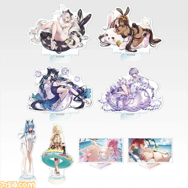 『NIKKE』一番くじが本日（8/8）発売。水着エレグのフィギュアがラストワン賞。DOROたちのかわいいマグネットなども展開