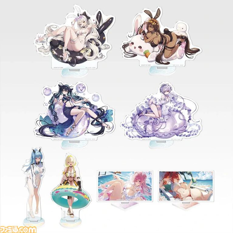 『NIKKE』一番くじが本日(8/8)発売。水着エレグのフィギュアがラストワン賞。DOROたちのかわいいマグネットなども展開