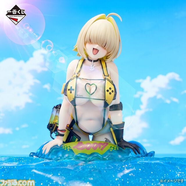 『NIKKE』一番くじが本日（8/8）発売。水着エレグのフィギュアがラストワン賞。DOROたちのかわいいマグネットなども展開