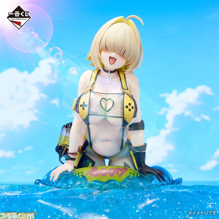 『NIKKE』一番くじが本日(8/8)発売。水着エレグのフィギュアがラストワン賞。DOROたちのかわいいマグネットなども展開