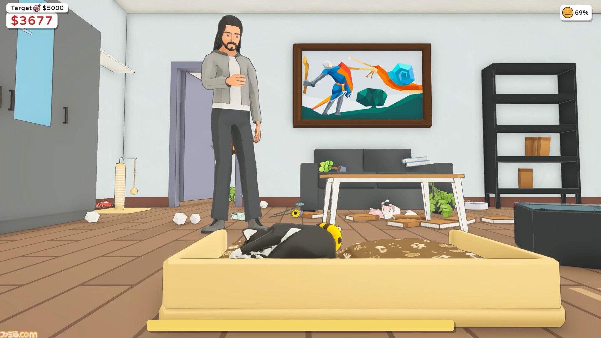 『Cat Chaos』猫になって部屋中の物を壊しまくる物理破壊シミュレーター。ネコの物を落とす行動にフィーチャー【本日発売】