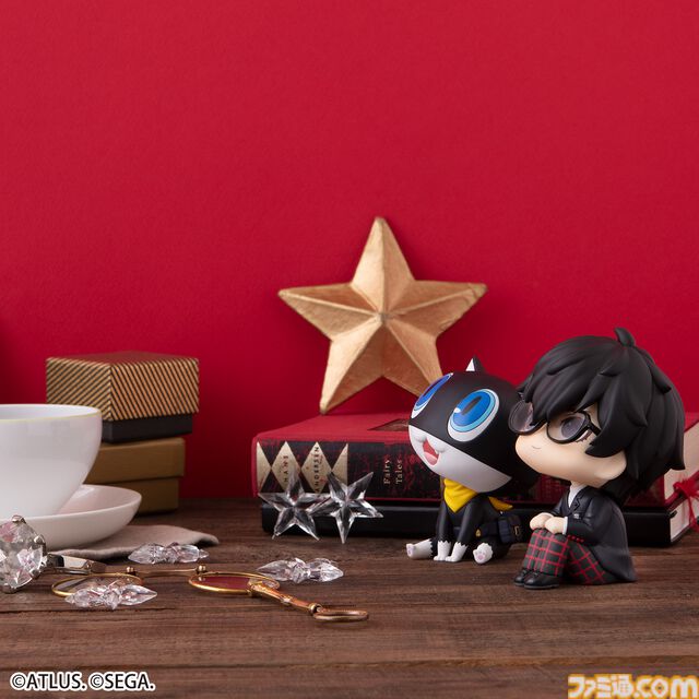 『ペルソナ5 ザ・ロイヤル』主人公とモルガナのフィギュアが登場。こちらを見上げるポージングがかわいい“るかっぷ”シリーズ
