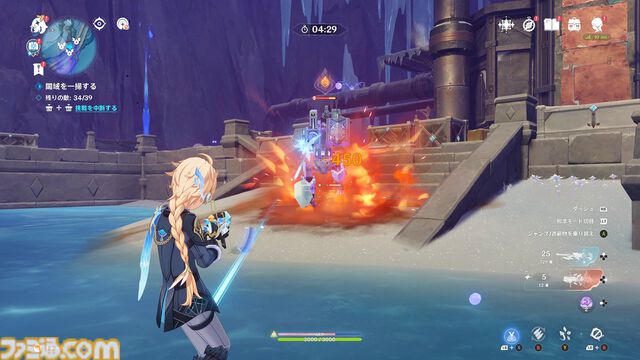 『原神』7.0でまさかのTPSになる。元素反応を使った銃撃戦が楽しい。新キャラ「オデット」や美しい雪景色など、見どころたくさんの「スネージナヤ」先行レビュー