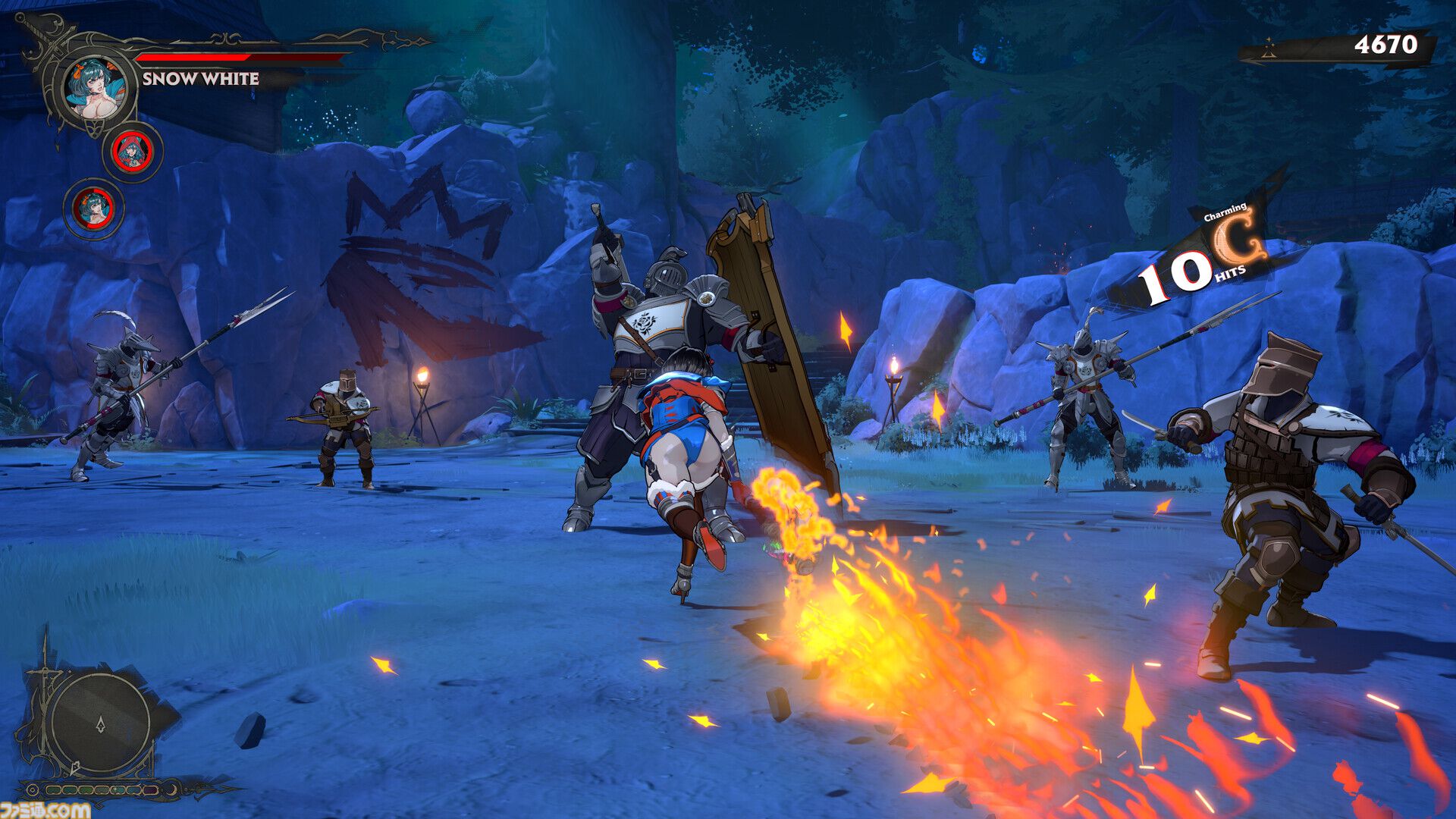 『Swords & Slippers』セクシーな白雪姫、赤ずきん、ラプンツェルが戦う注目作のSteamストアページが公開。ポーランドのスタジオが贈るローグライトアクション