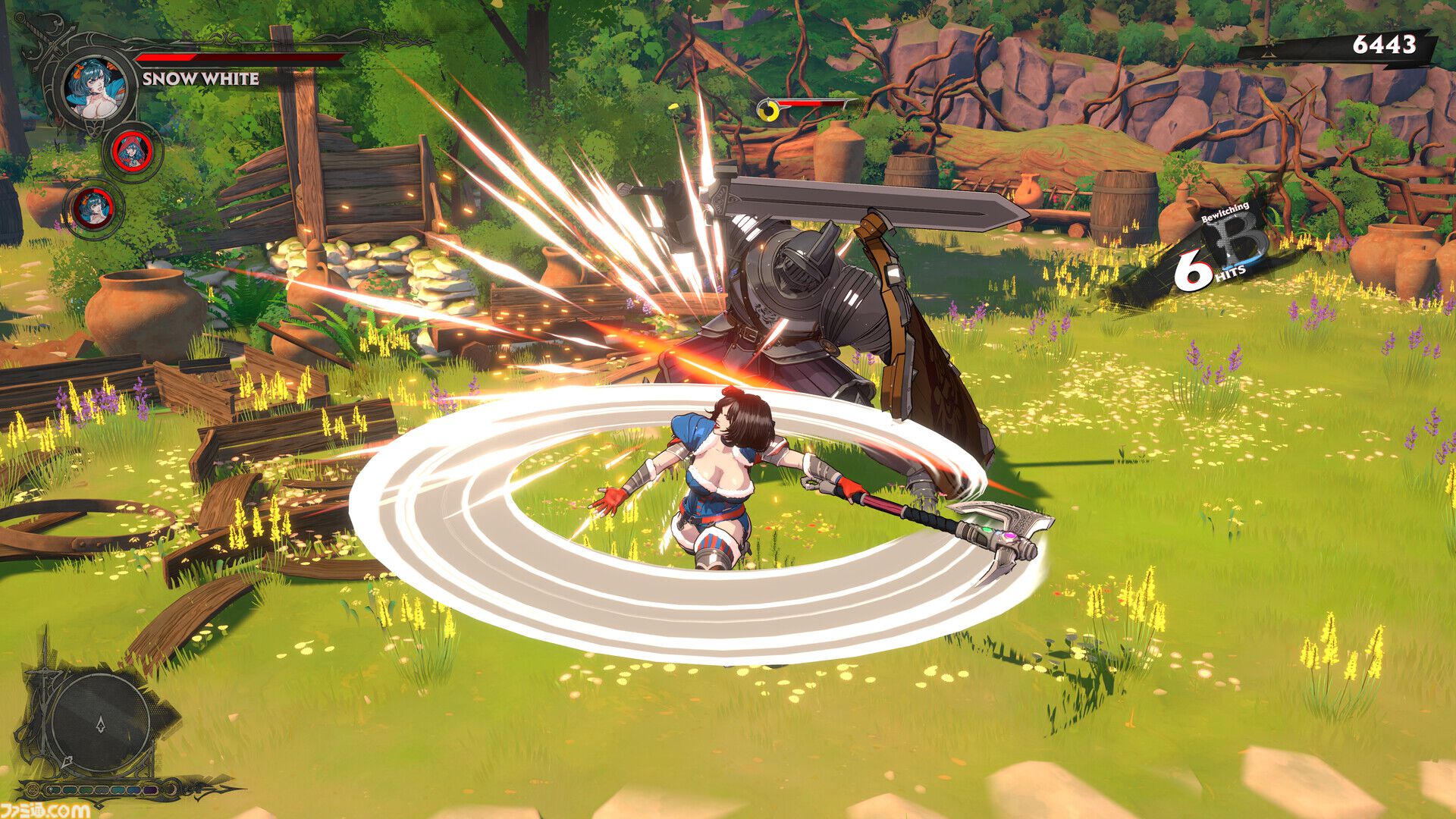 『Swords & Slippers』セクシーな白雪姫、赤ずきん、ラプンツェルが戦う注目作のSteamストアページが公開。ポーランドのスタジオが贈るローグライトアクション