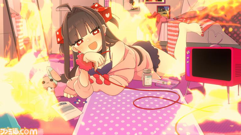 『メンヘラリウム』Switch版が8月13日配信決定。愛が重すぎる少女と血液を賭けた命がけのチンチロ勝負。イカサマを駆使して監禁生活を生き延びろ