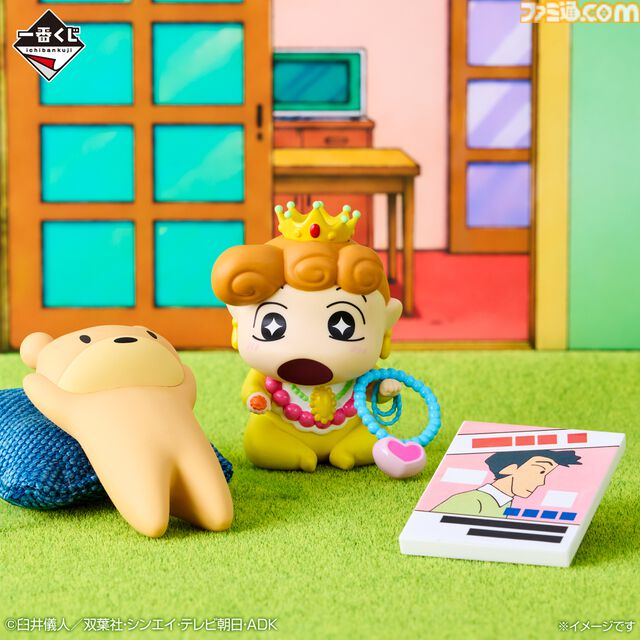 一番くじ『クレヨンしんちゃん』が本日（8/8）発売。扇風機に「あ～」する夏全開のしんのすけ・ひまわり・シロのジオラマフィギュアがかわいい