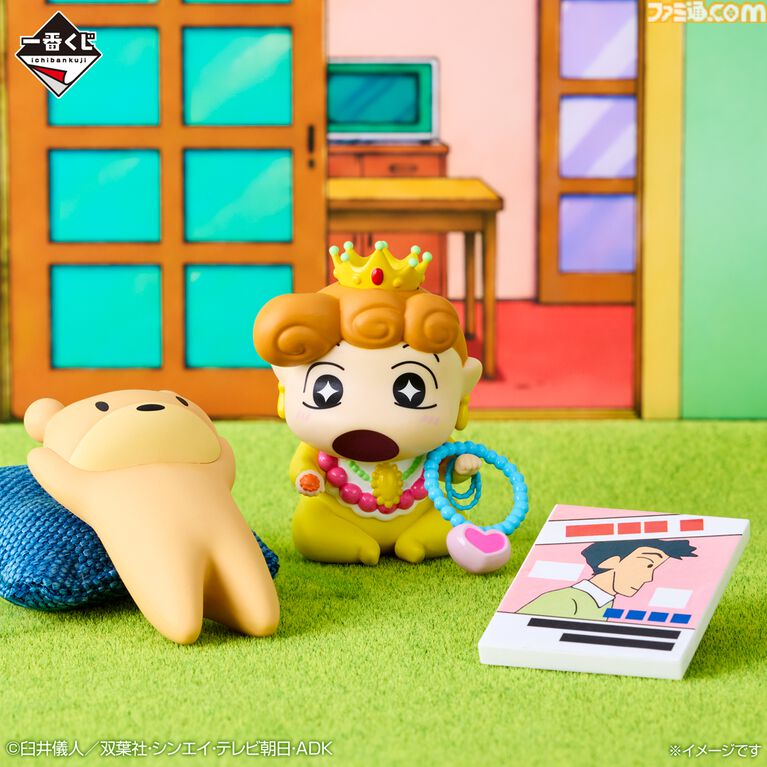 一番くじ『クレヨンしんちゃん』が本日(8/8)発売。扇風機に「あ~」する夏全開のしんのすけ・ひまわり・シロのジオラマフィギュアがかわいい